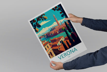 Verona Italy Travel Poster