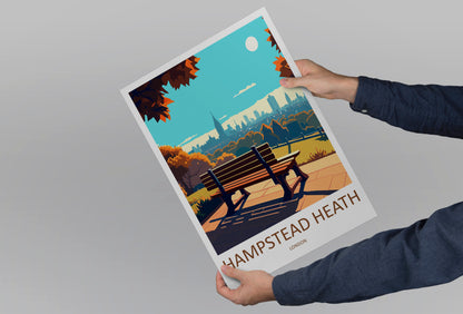 Hampstead Heath Travel Poster