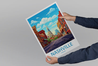 Nashville USA Travel Poster