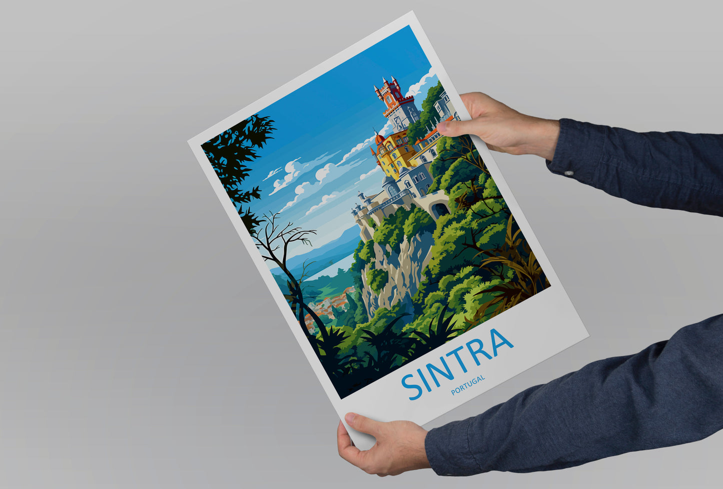 Sintra Portugal Travel Poster