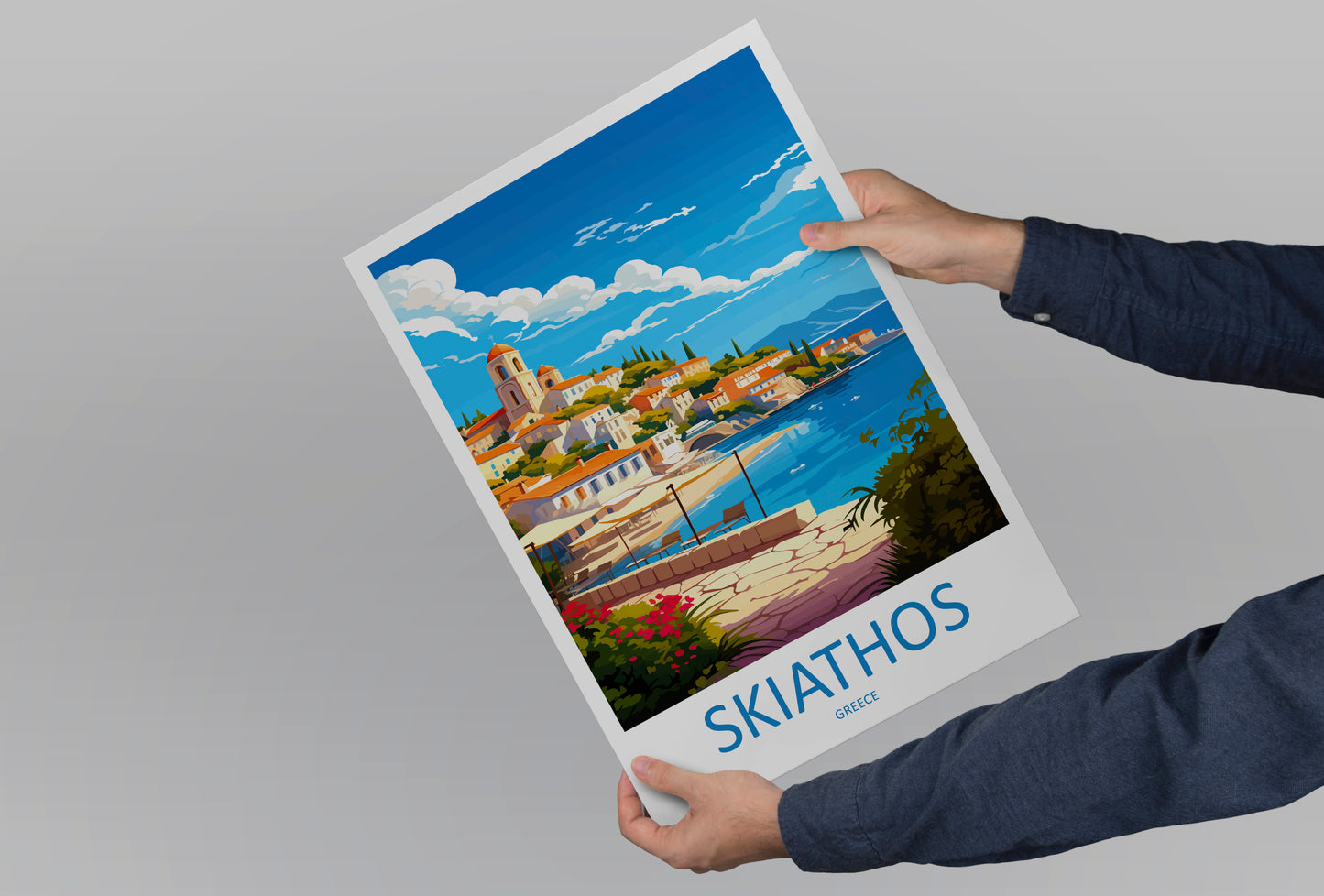 Skiathos Greece Travel Poster