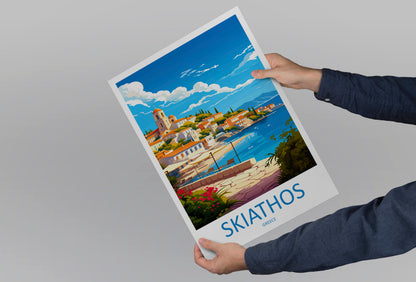 Skiathos Greece Travel Poster