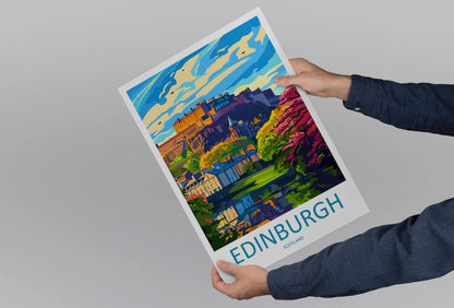 Edinburgh Scotland Travel Poster