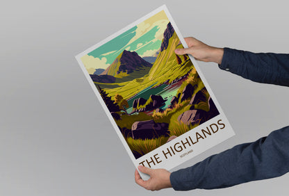 Scottish Highlands Scotland Travel Poster