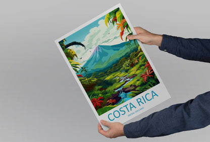 Costa Rica Pacific Ocean Travel Poster