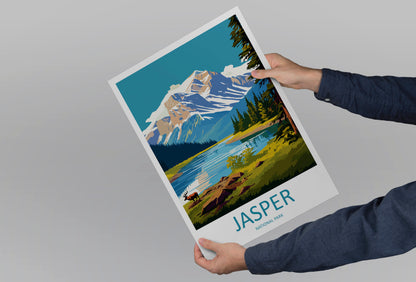 Jasper National Park Canada Travel Poster