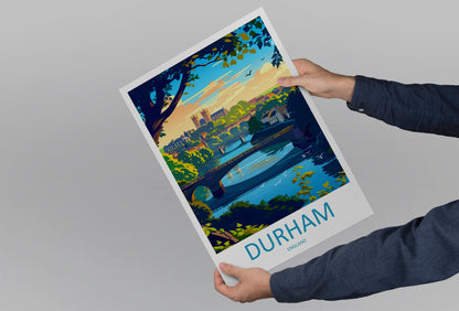 Durham England Travel Poster