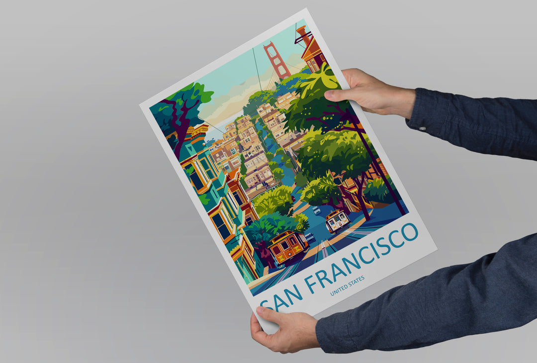 San Francisco United States Travel Poster