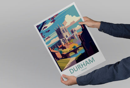 Durham England Travel Poster