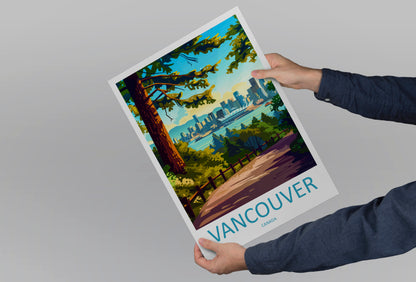 Vancouver Canada Travel Poster