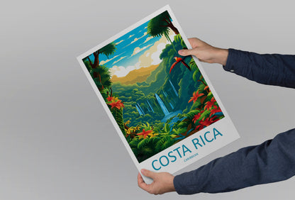 Costa Rica Pacific Ocean Travel Poster