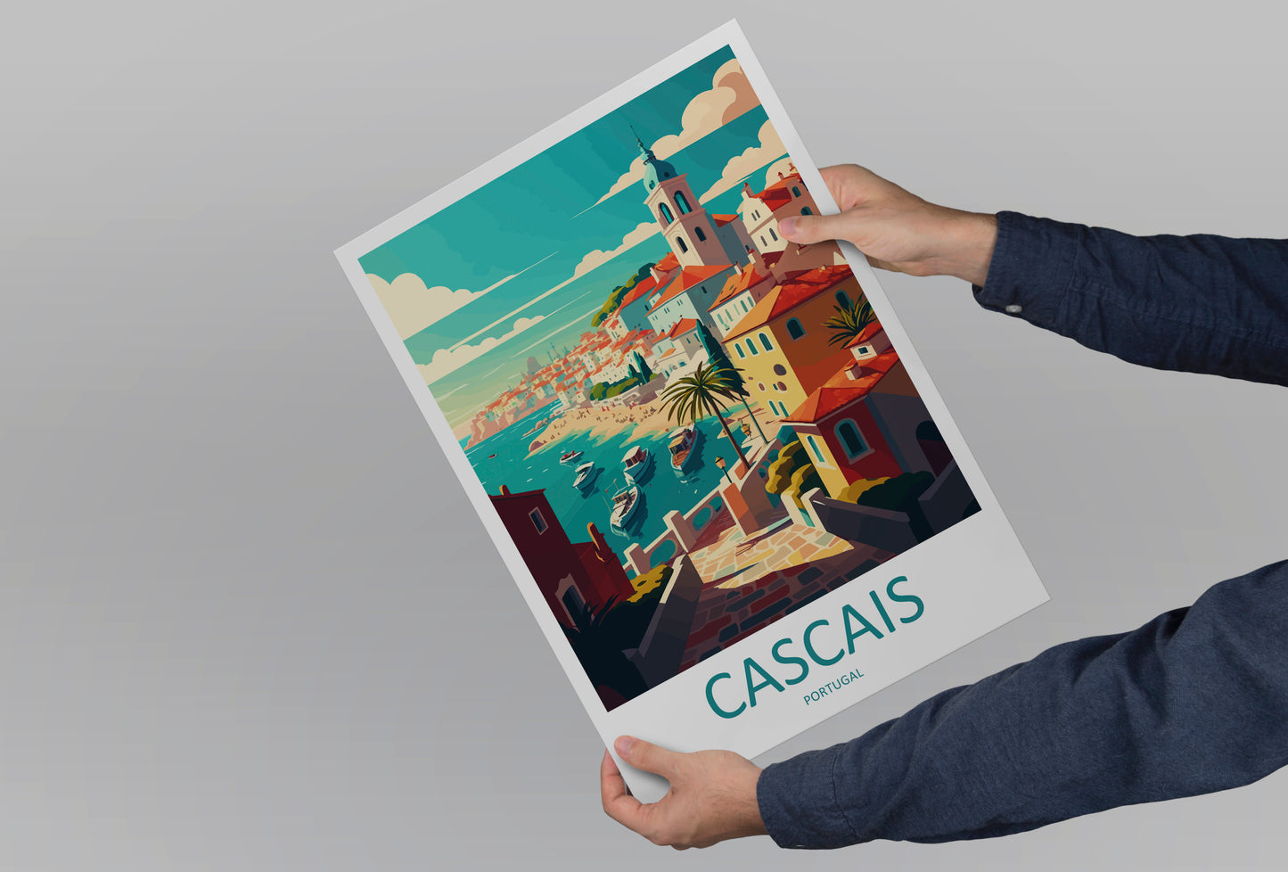 Cascais Portugal Travel Poster