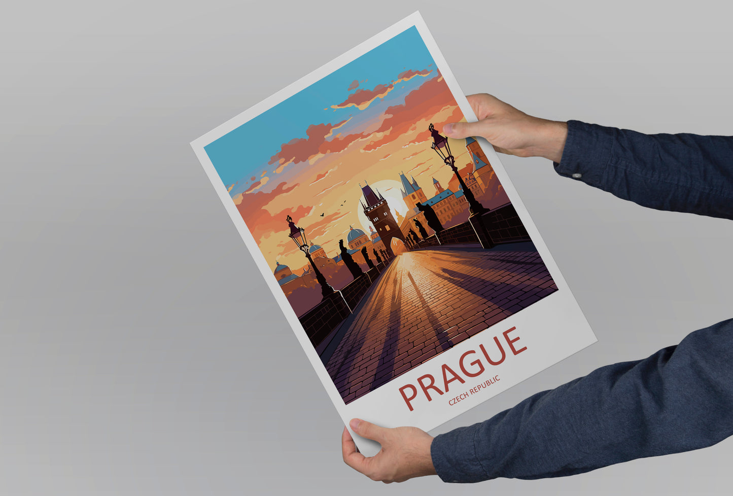 Prague Czech Republic Travel Poster