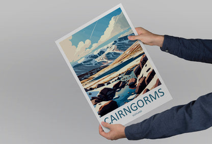 Cairngorms Scotland Travel Poster