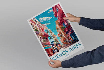 Buenos Aires Argentina Travel Poster