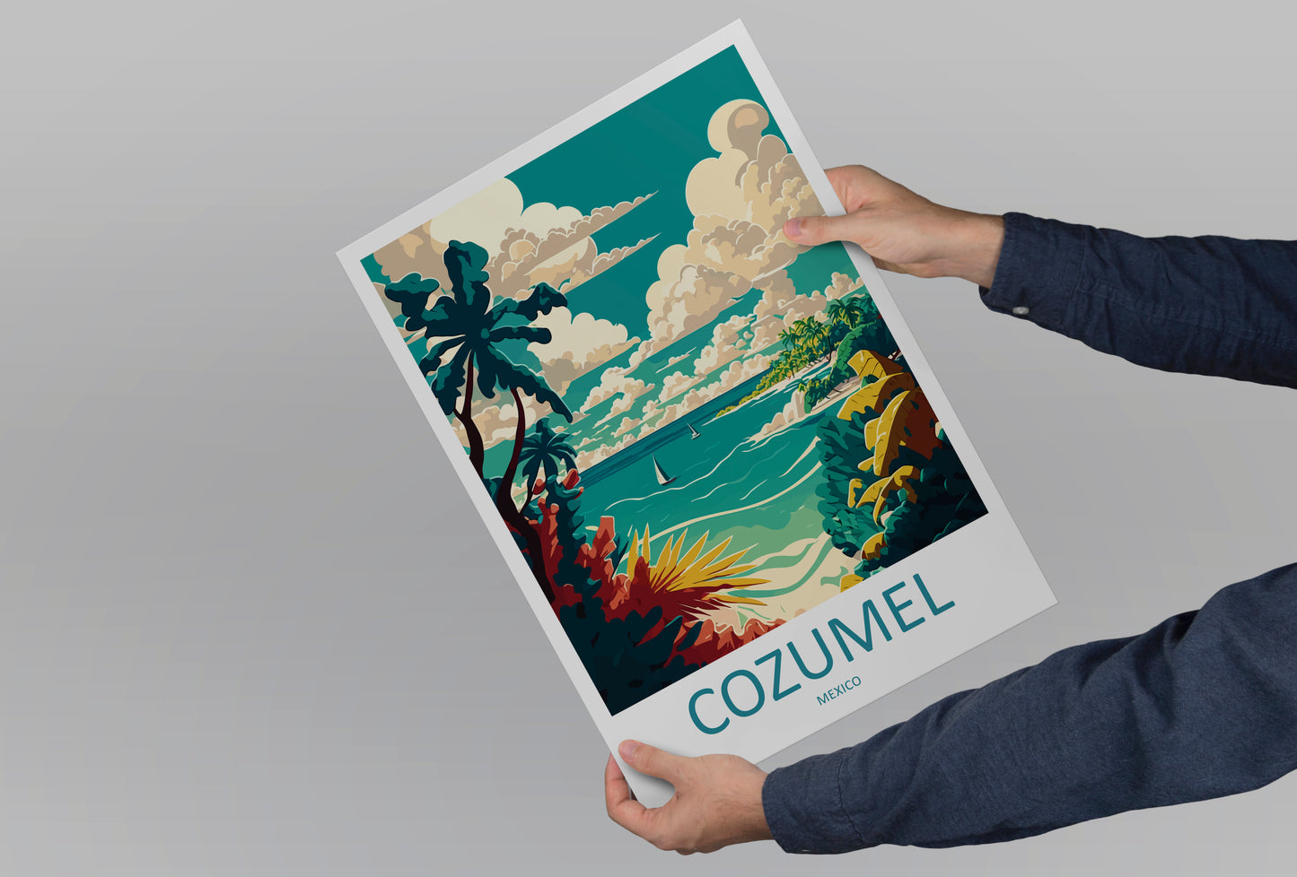 Cozumel Mexico Travel Poster