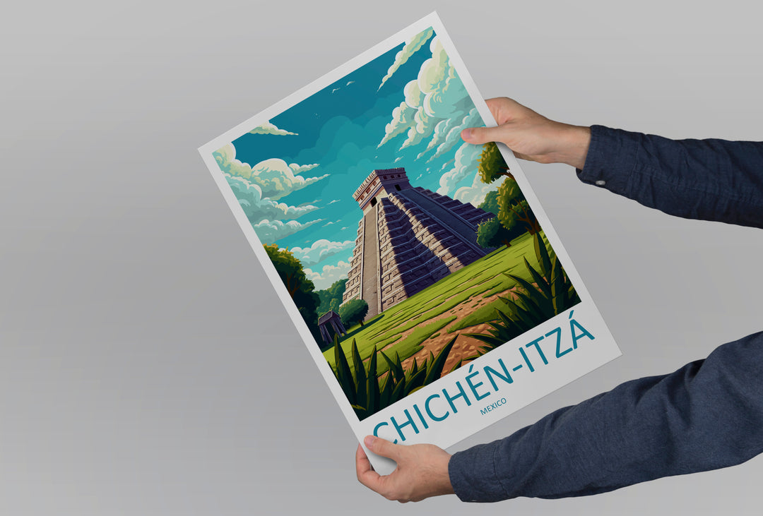 Chichen Itza Mexico Travel Poster