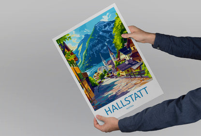 Hallstatt Austria Travel Poster