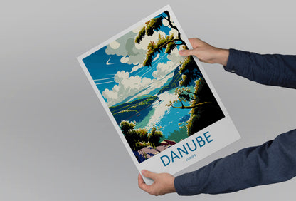 Danube River Travel Poster