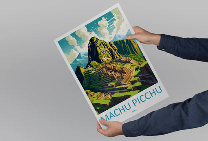 Machu Pichu Peru Travel Poster