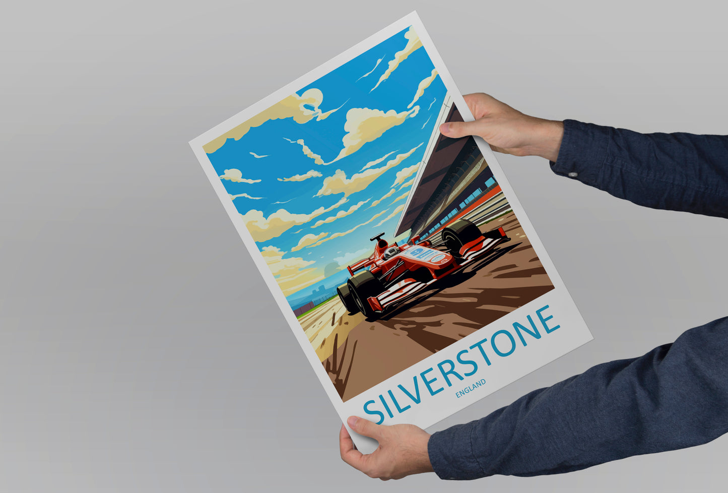 Silverstone England Travel Poster