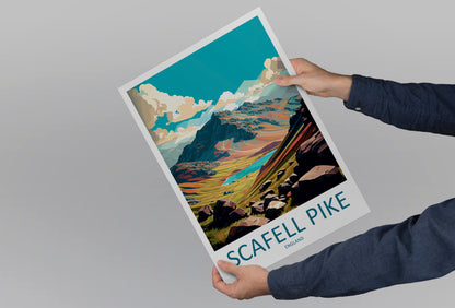 Scafell Pike England Travel Poster