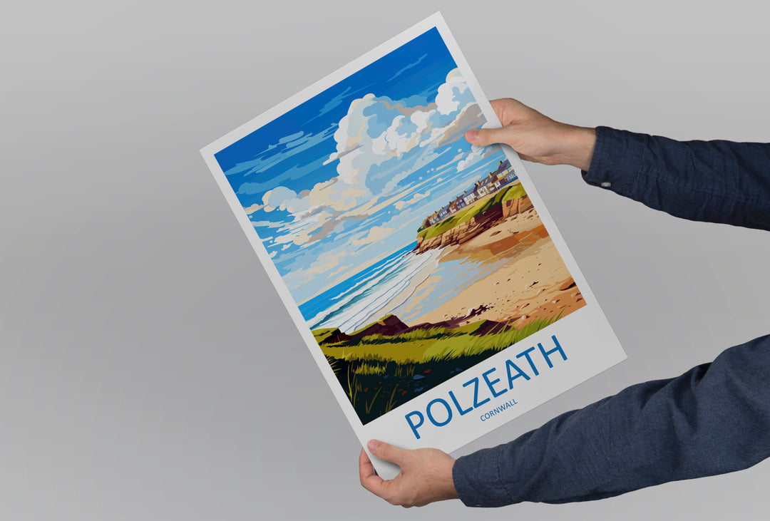 Polzeath England Travel Poster