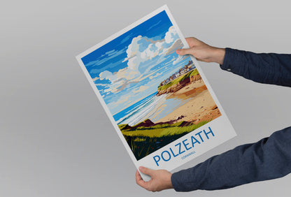 Polzeath England Travel Poster