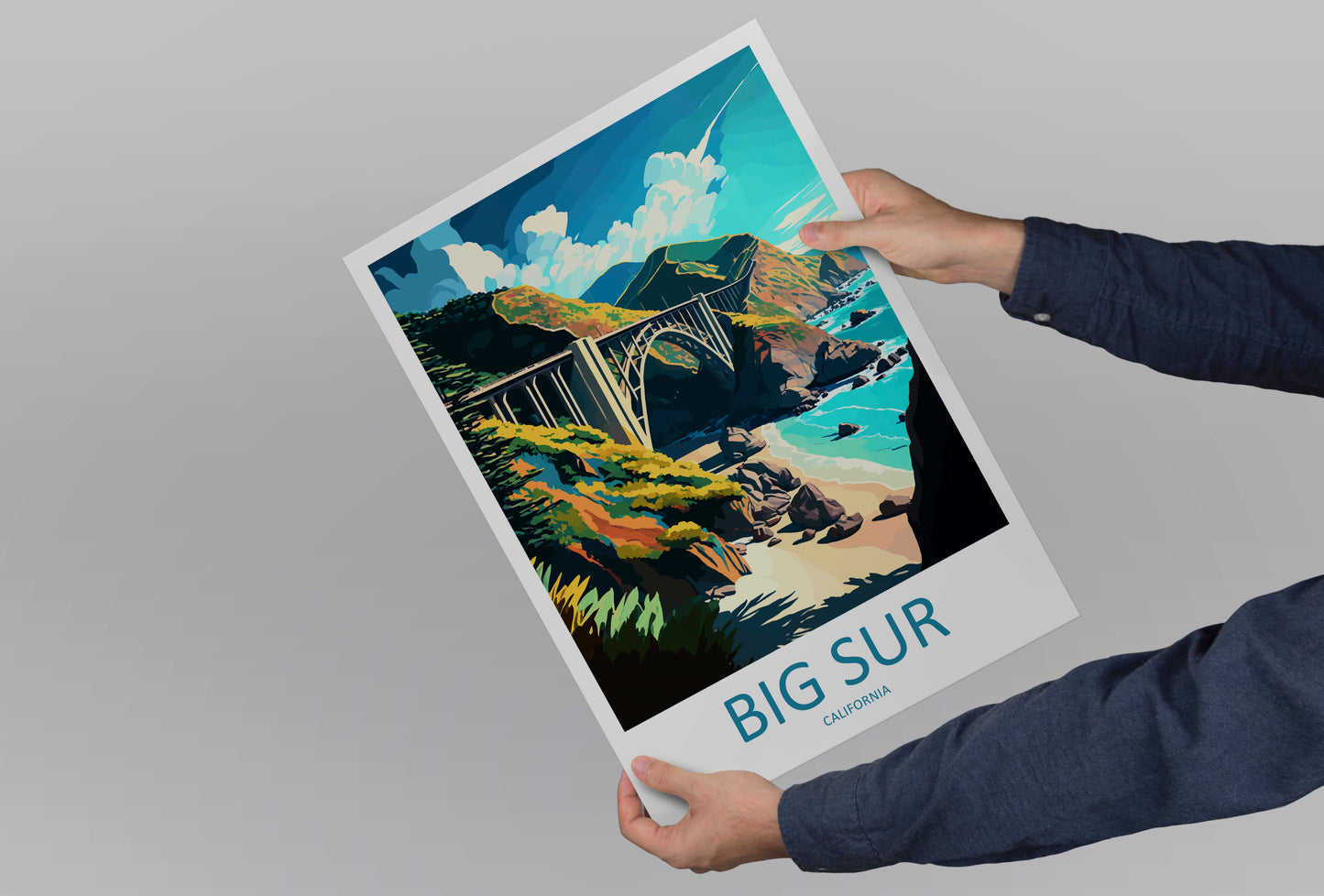 Big Sur USA Travel Poster