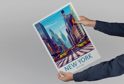 New York City United States Travel Poster