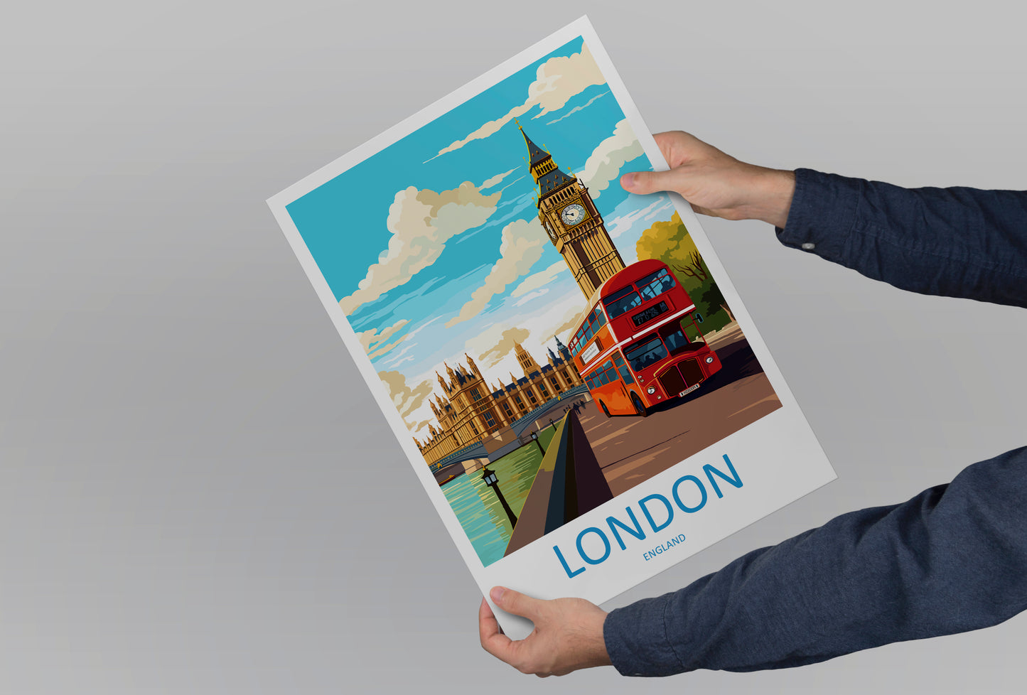 London City England Travel Poster