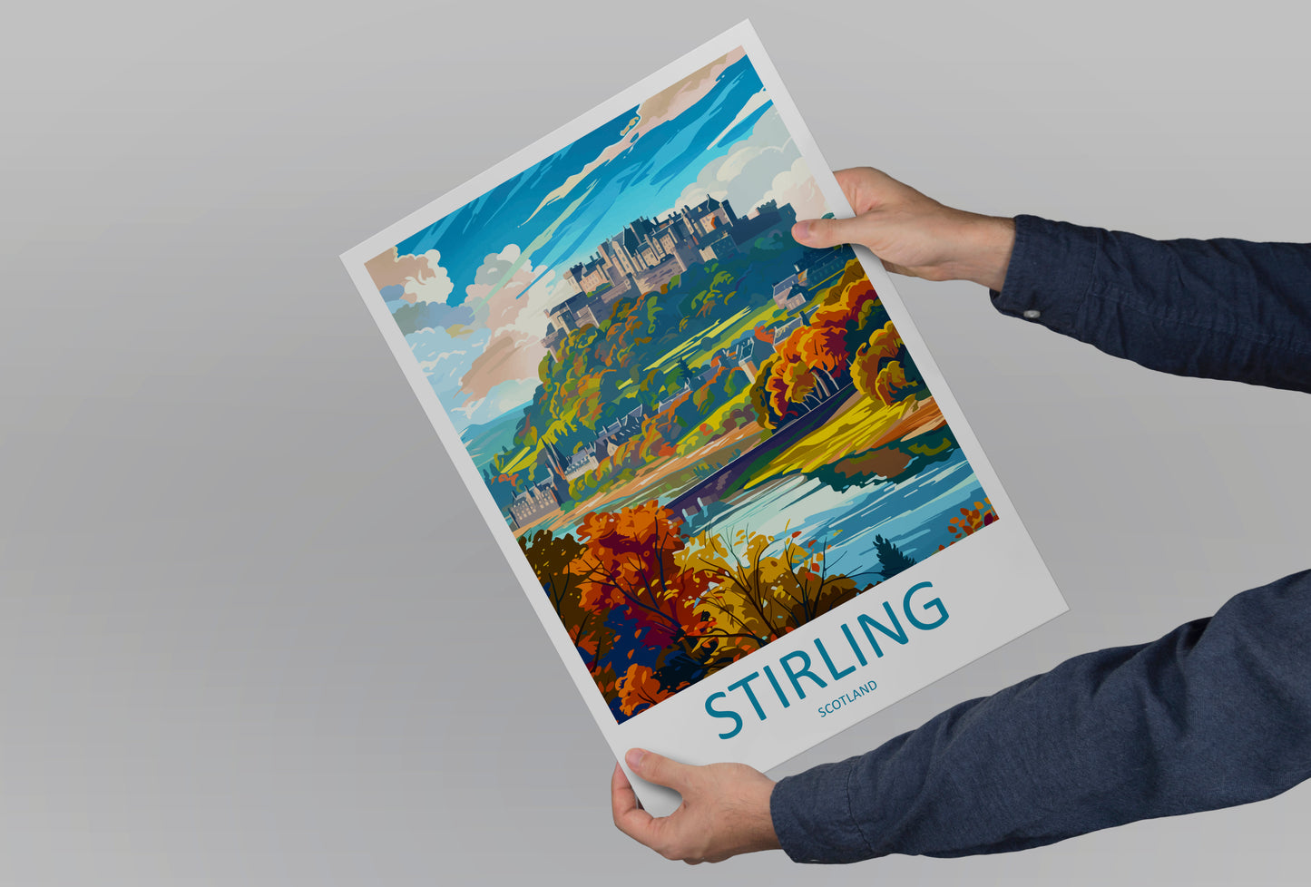 Stirling Scotland Travel Poster