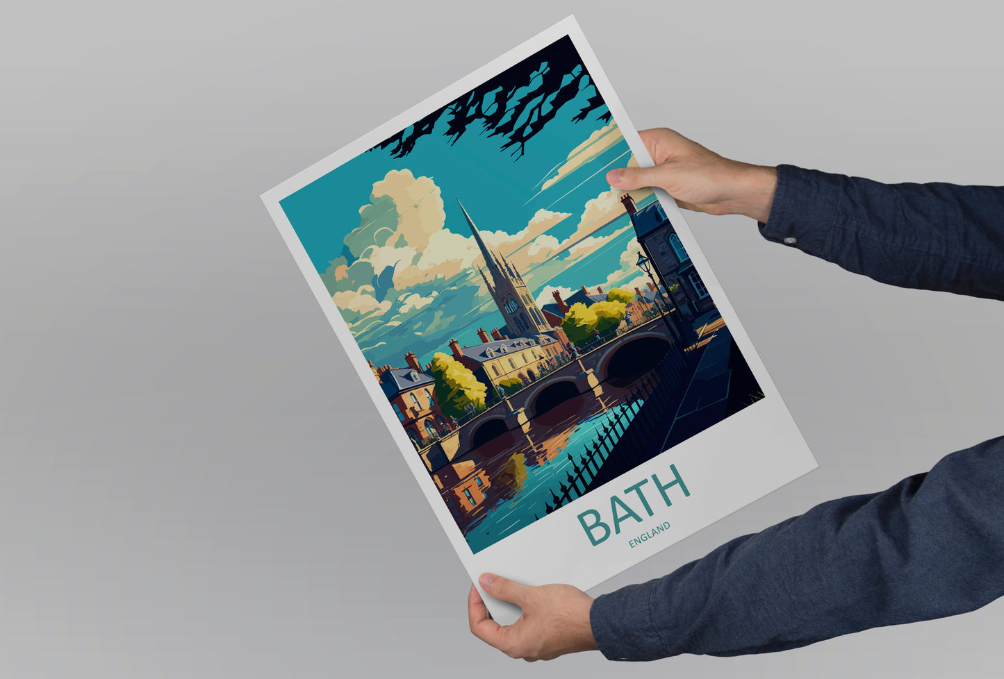 Bath England Travel Poster