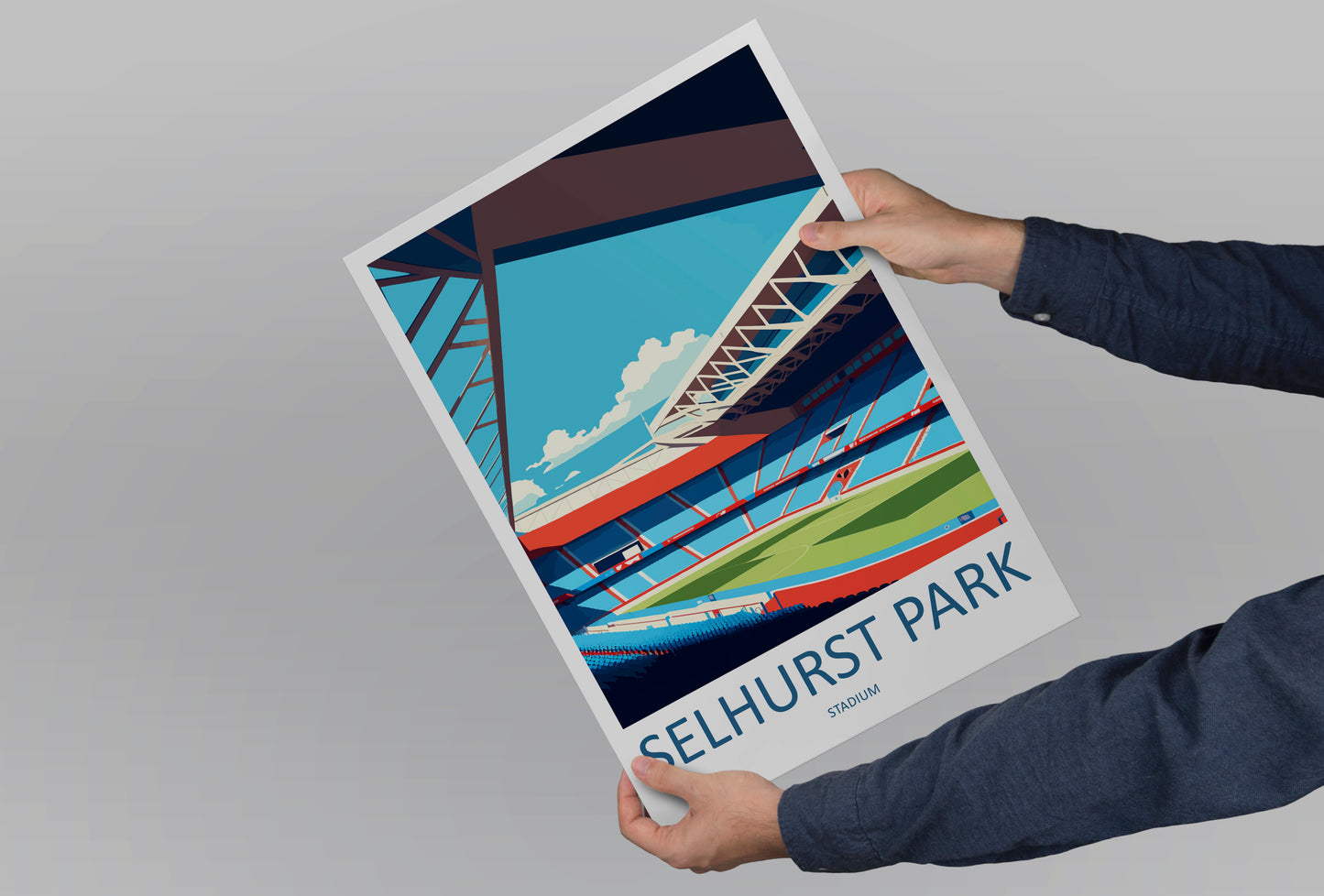 Selhurst Park Stadium England Travel Poster