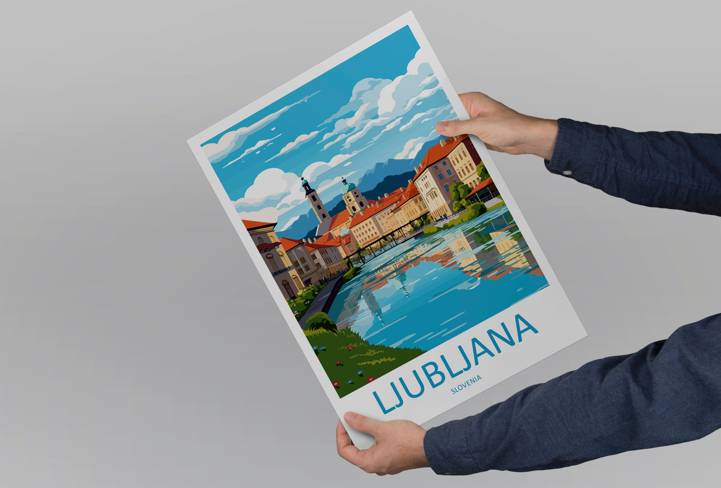 Ljubljana Slovenia Travel Poster