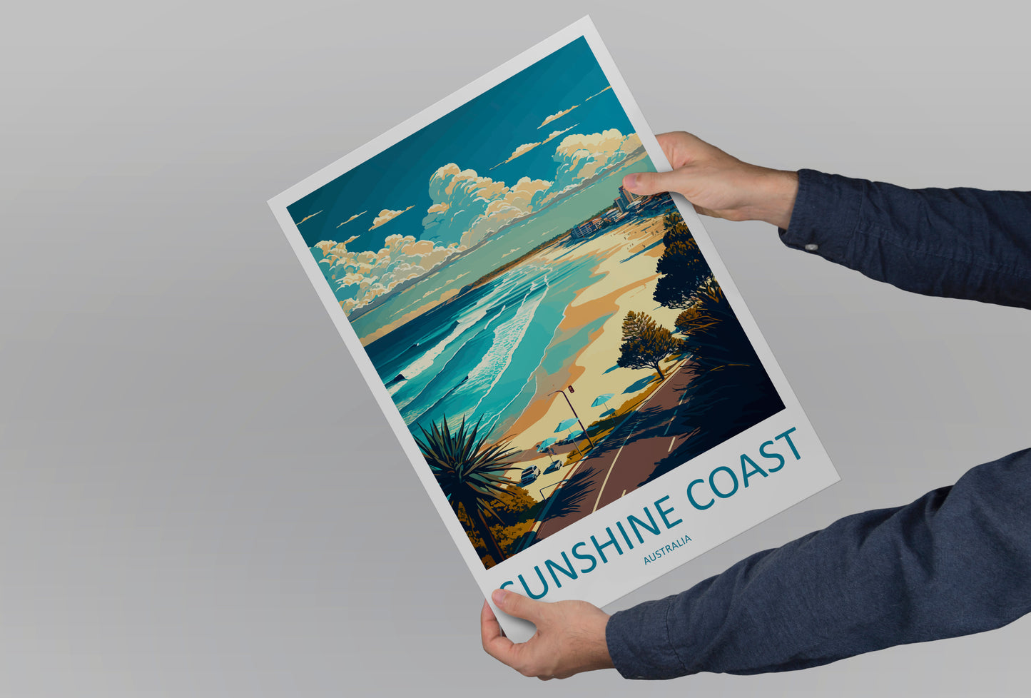 Sunshine Coast Australia Travel Poster