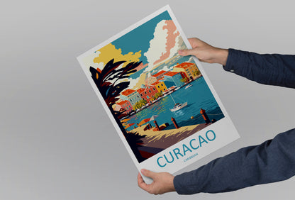 Curaçao Caribbean USA Travel Poster