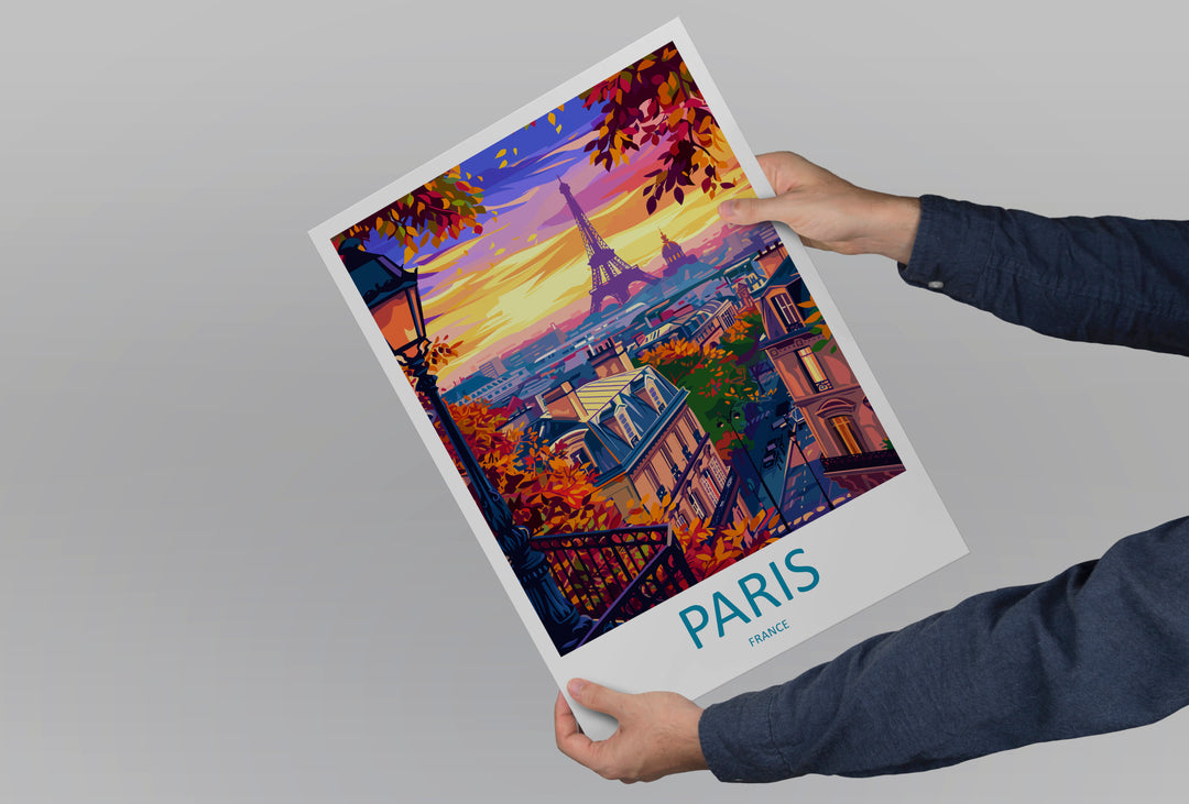 Paris France Travel Poster