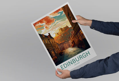 Edinburgh Scotland Travel Poster