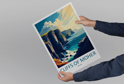 Cliffs Of Moher Ireland Travel Poster