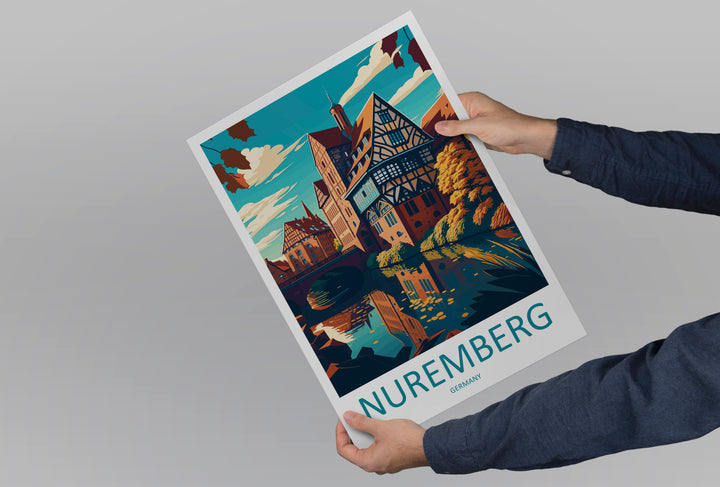 Nuremberg Germany Travel Poster
