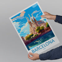 Barcelona Spain Travel Poster