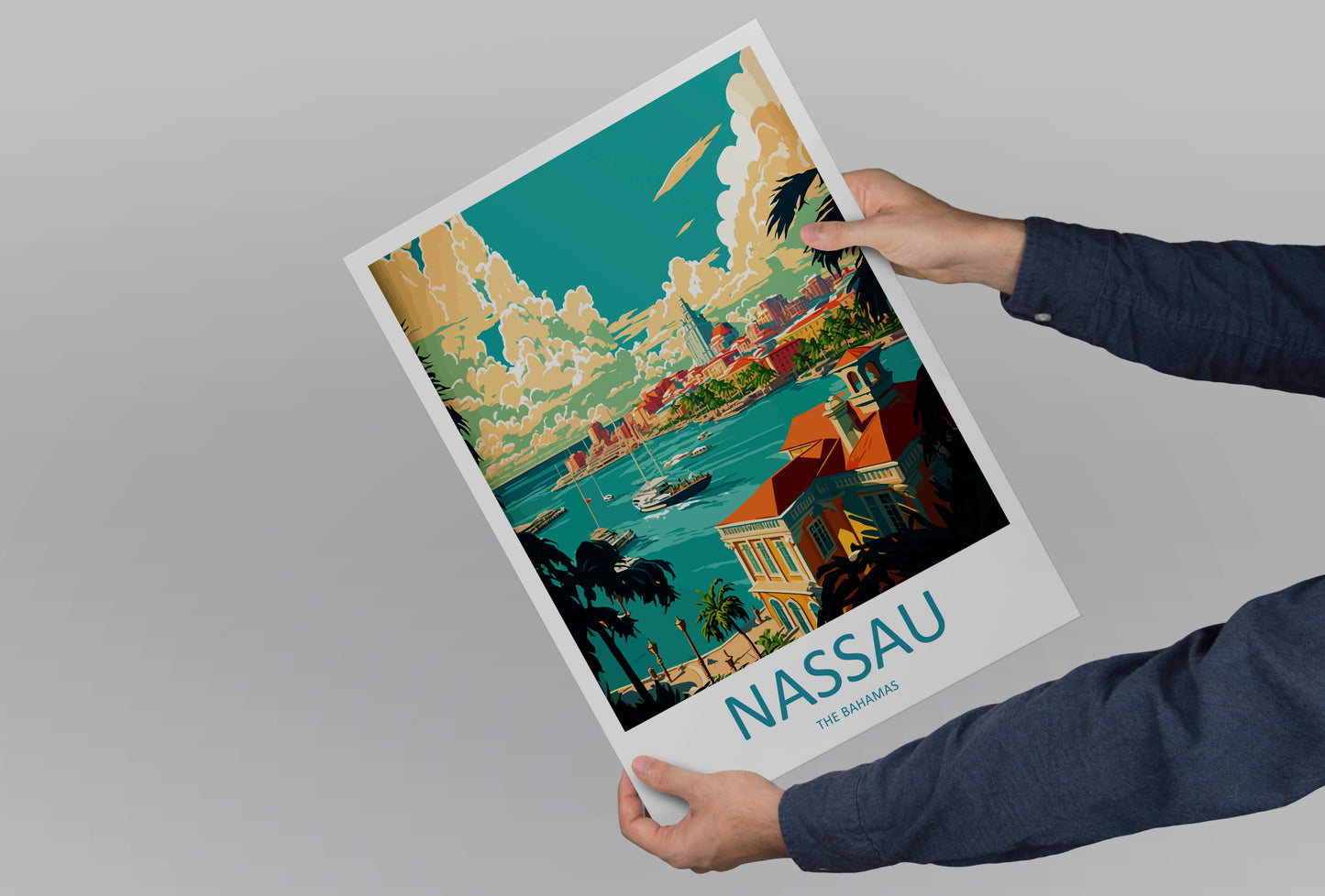 Nassau Caribbean Travel Poster