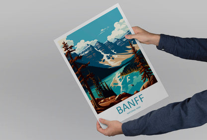 Banff National Park Canada Travel Poster