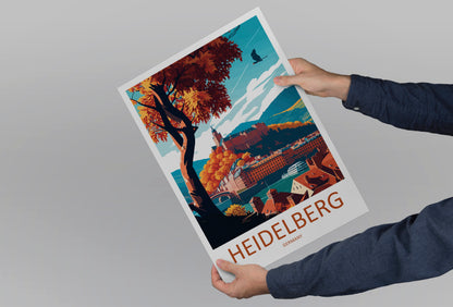 Heidelberg Germany Travel Poster