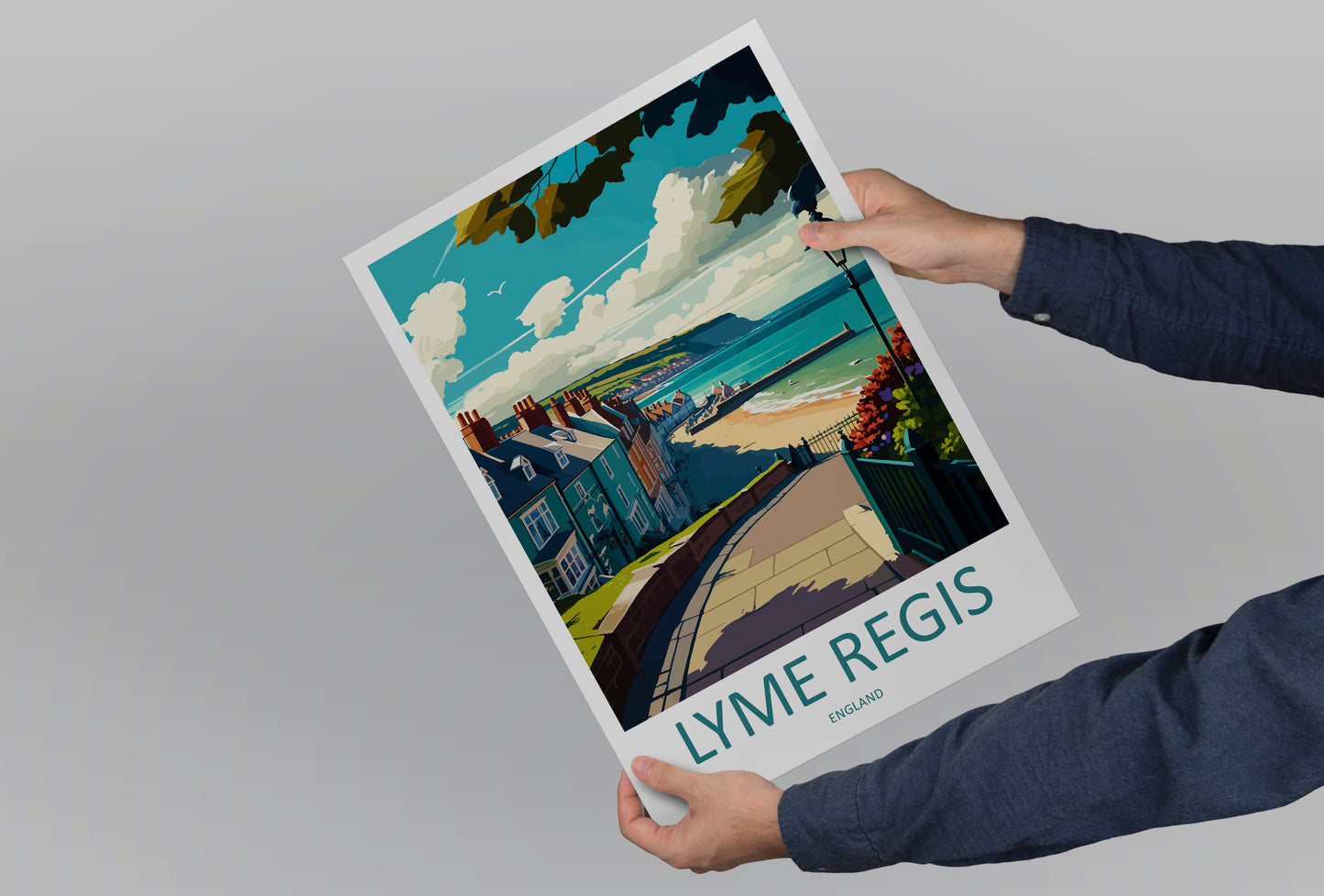 Lyme Regis England Travel Poster