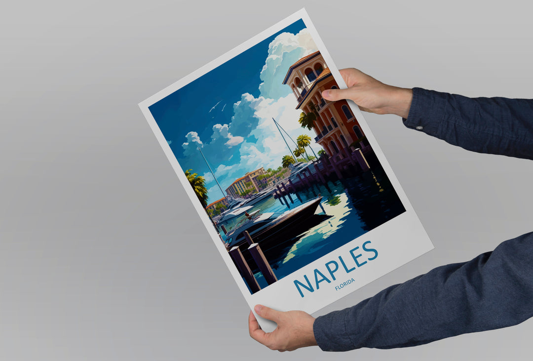 Naples Florida USA Travel Poster
