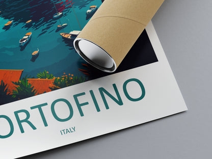 Portofino Italy Travel Poster