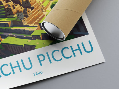 Machu Pichu Peru Travel Poster