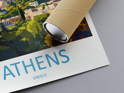 Athens Greece Travel Poster